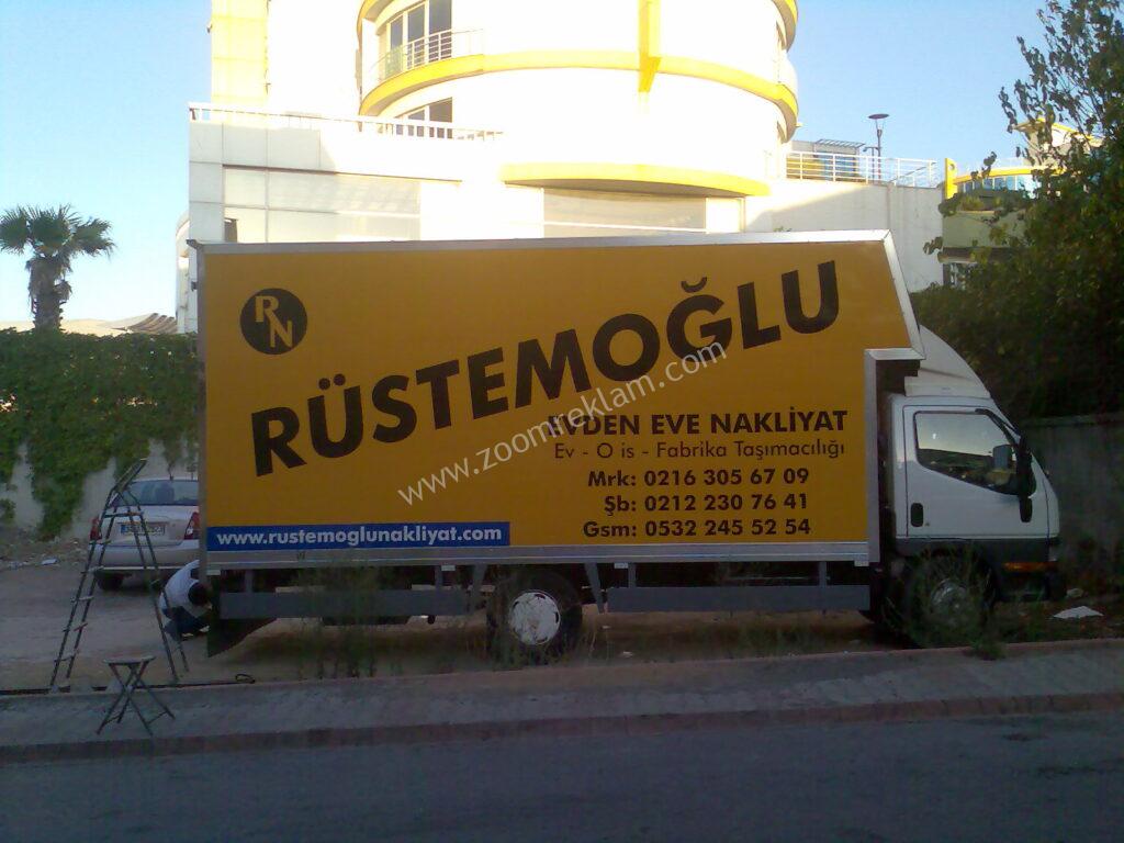 Araç giydirme Araç yazıları evden eve nakliye aracı