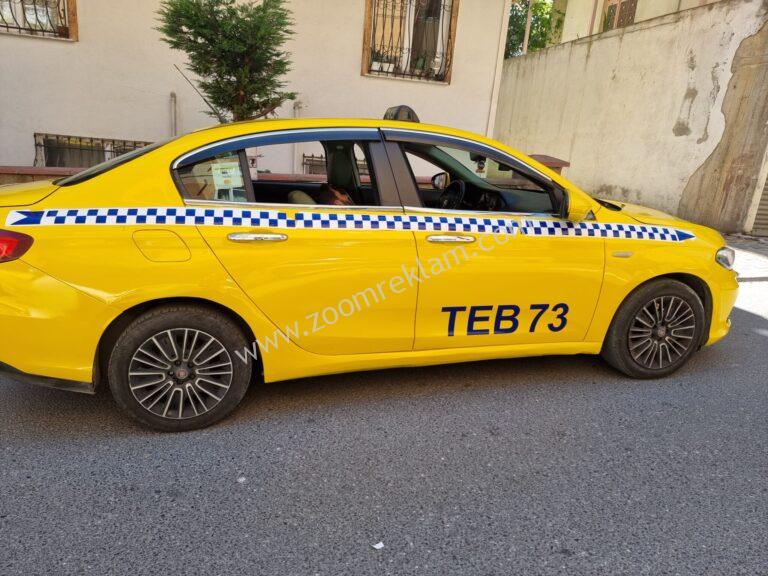 Sarı Ticari Taksi Dama Plaka Yazıları