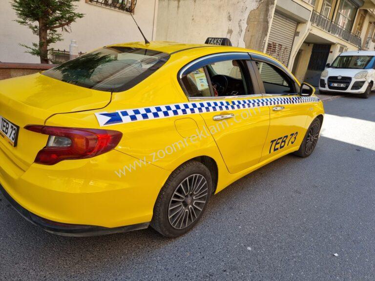 Sarı Ticari Taksi Dama Plaka Yazıları