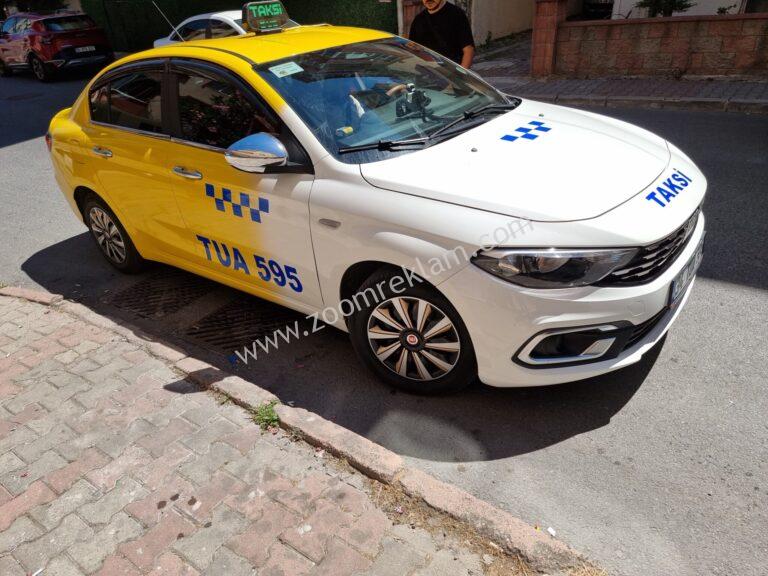 Uygulama Bazlı Sarı Ticari Taksi Dama Plaka Yazıları