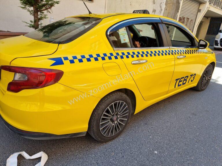 Sarı Ticari Taksi Dama Plaka Yazıları
